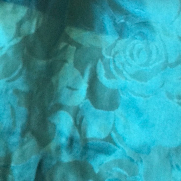 VTG Robbie Bee Silk blouse NWT Floral Size Large NWT Peacock - Picture 4 of 14